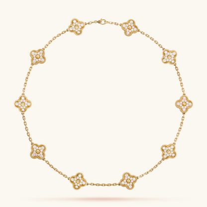 LUXURY CLOVER NECKLACE 10 PATTERNS - GOLD