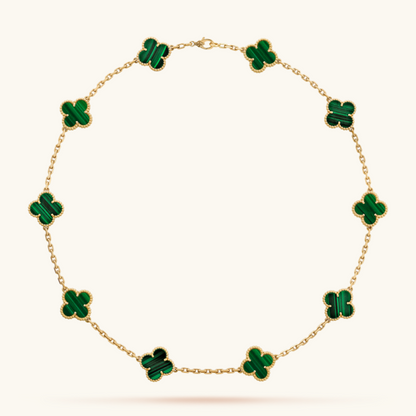 LUXURY CLOVER NECKLACE 10 PATTERNS - GREEN