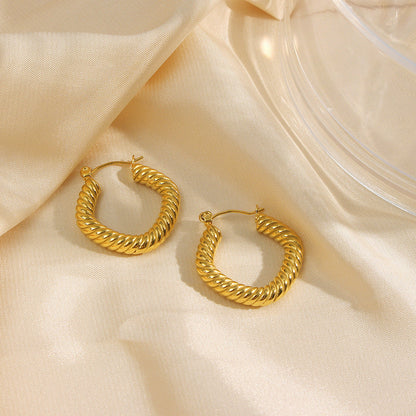 Emani Twist Square Earrings