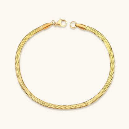 Vida Gold Herringbone Bracelet