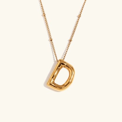 Balloon Gold Initial Necklace