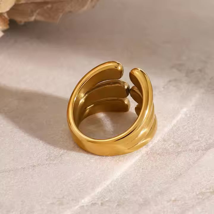 Cassiel Layered Gold Ring