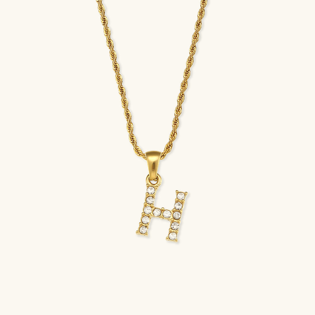 Maeve Letter Initial Diamond Necklace