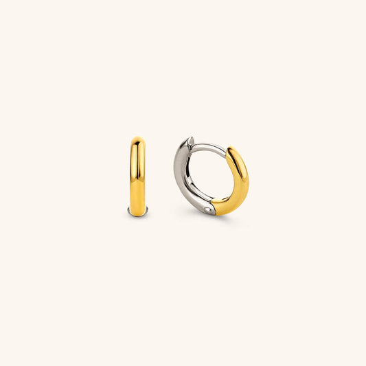 Ingrid Two Tone Hoop Earring