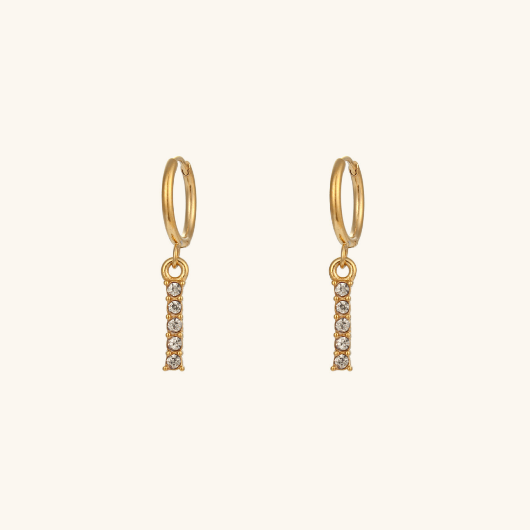 Wilhemina Initial Letter Earrings