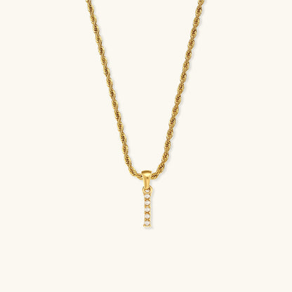 Elodie Initial Letter Pearl Necklace