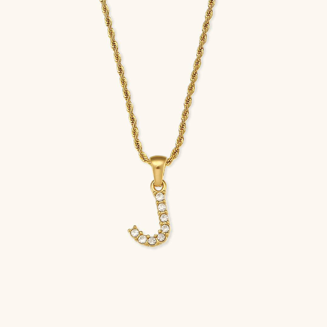 Maeve Letter Initial Diamond Necklace