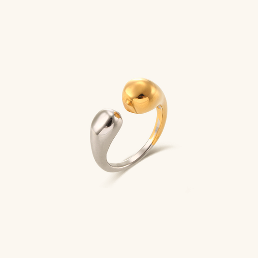 Seren Two Tone Gold Ring