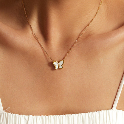 Flutterby Mother of Pearl Necklace