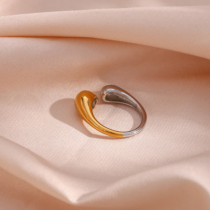 Seren Two Tone Gold Ring