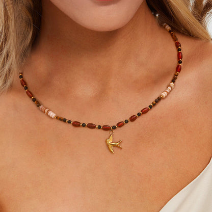 Sierra Tiger Eye Beads Necklace