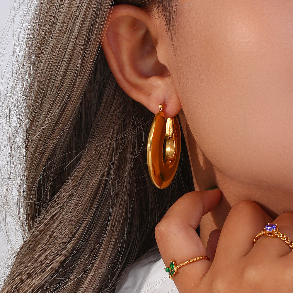 Kayleigh Chunky Hoop Earrings