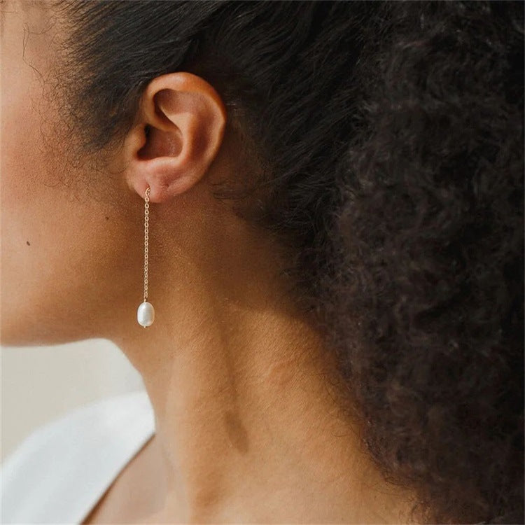 Tessa Pearl Tassel Earrings