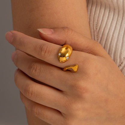 Etta Gold Serpent Ring