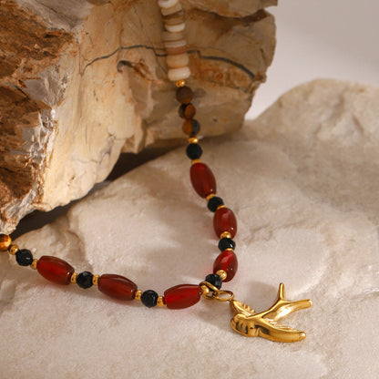 Sierra Tiger Eye Beads Necklace