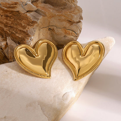 Liora Gold Heart Earrings