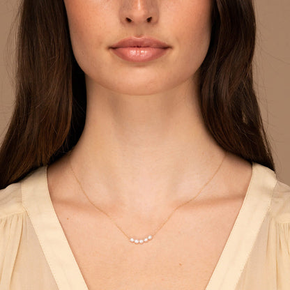 Elle Gold Pearl Necklace