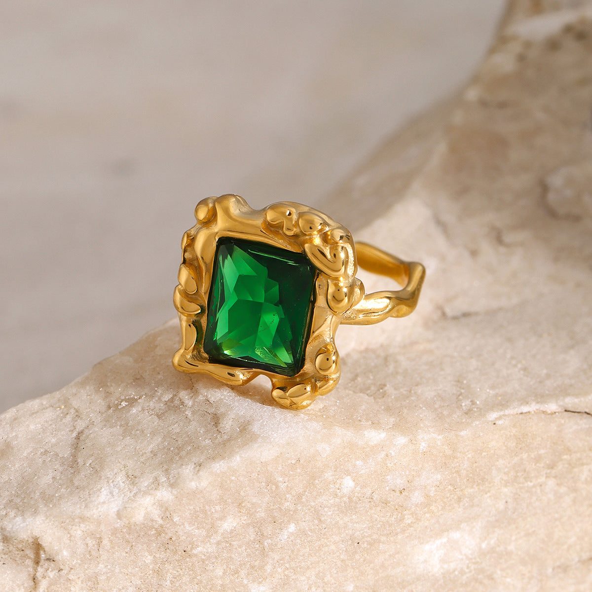 Priscilla Emerald Ring