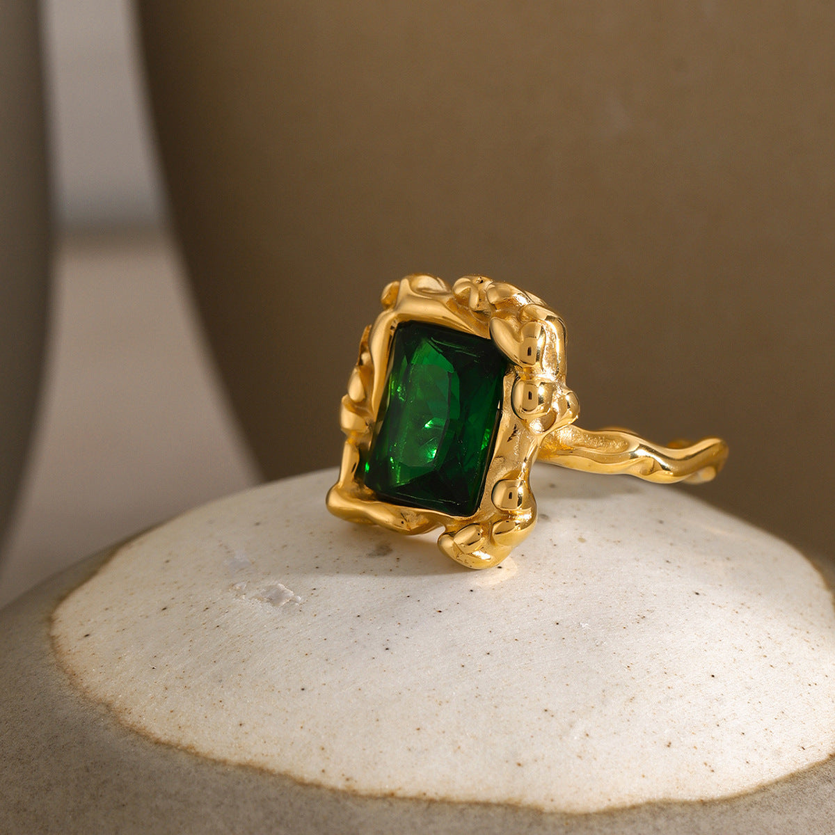 Priscilla Emerald Ring