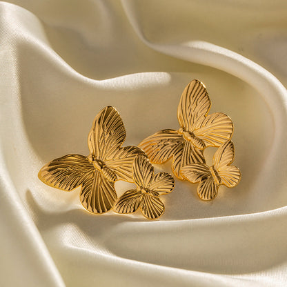 Butterfly Gold Earrings