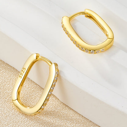 Melissa Oval Hoop Earrings