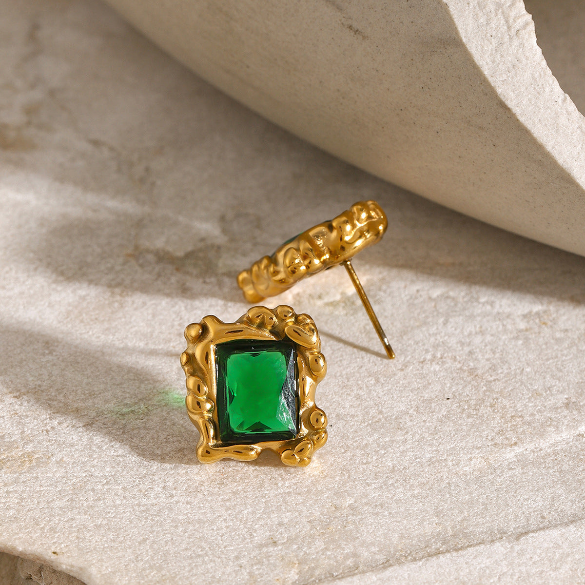 Priscilla Emerald Earrings