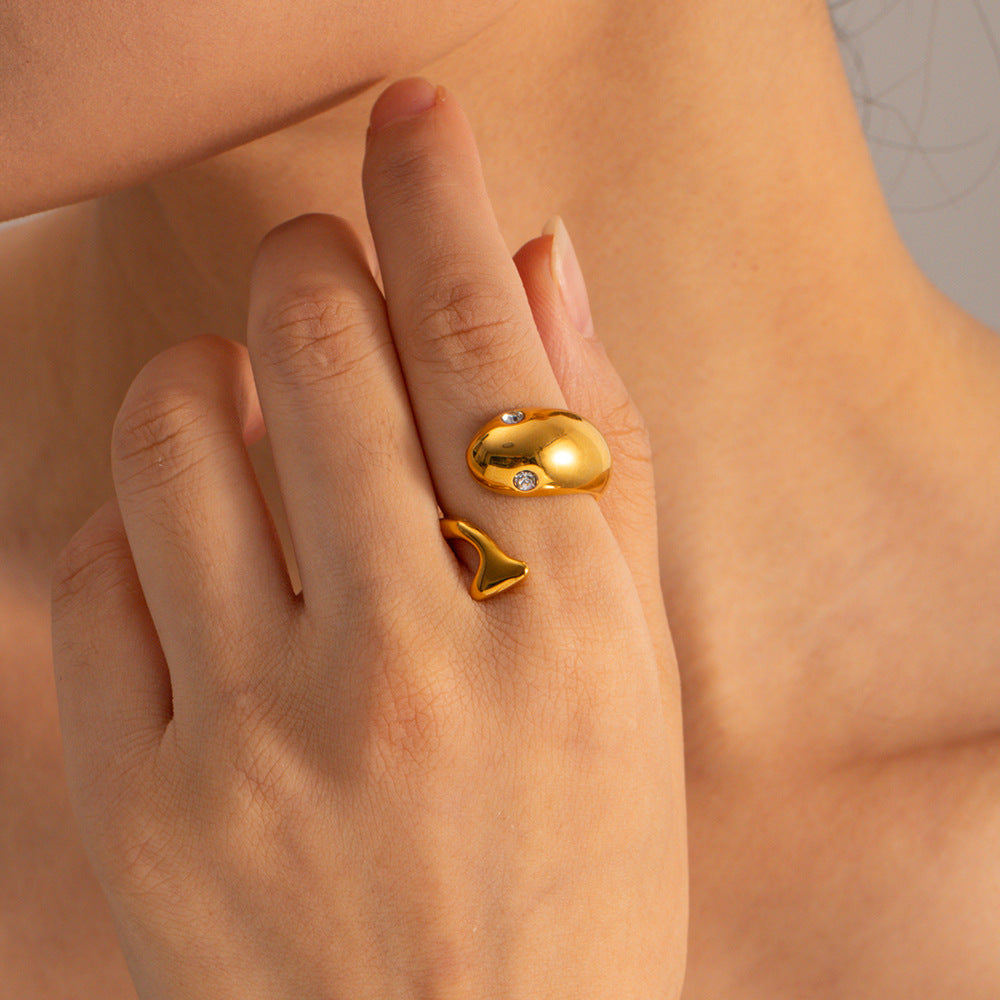 Etta Gold Serpent Ring