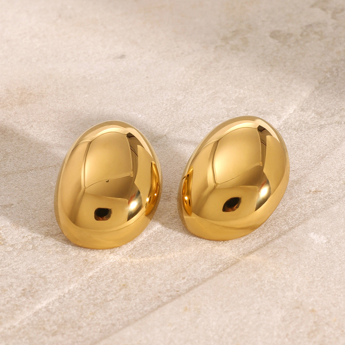 Callista Gold Bean Earrings