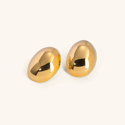 Callista Gold Bean Earrings