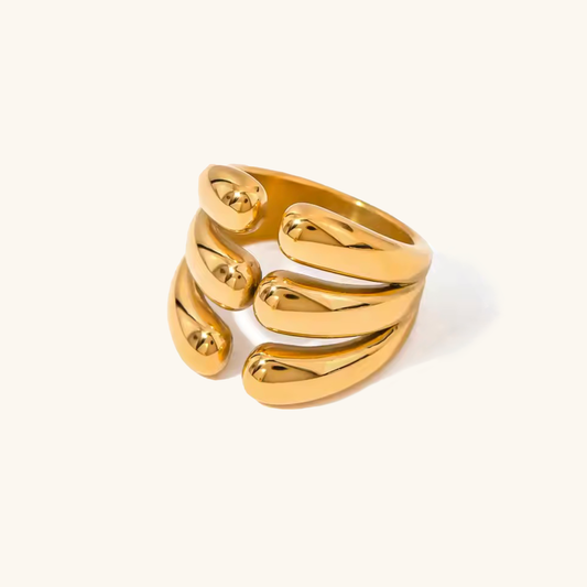 Cassiel Layered Gold Ring