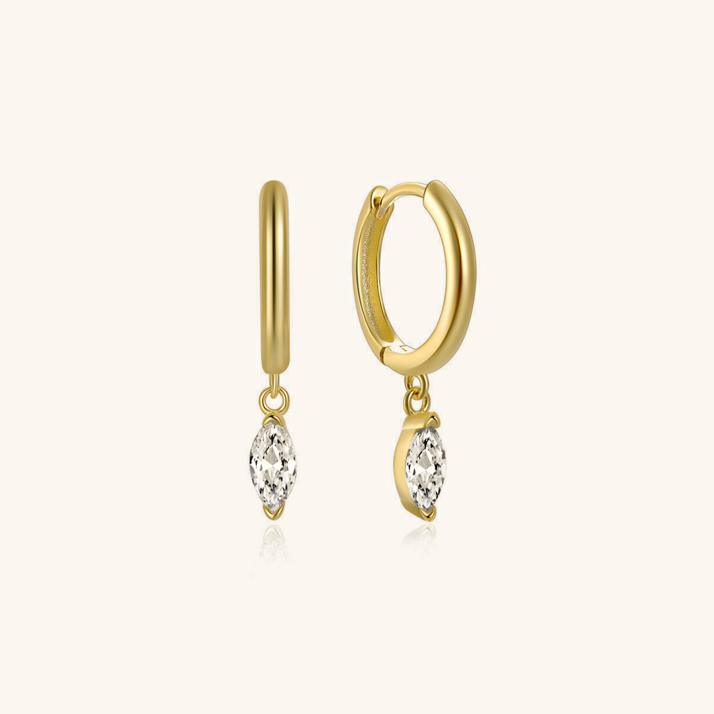 Lacey Diamond Hoops