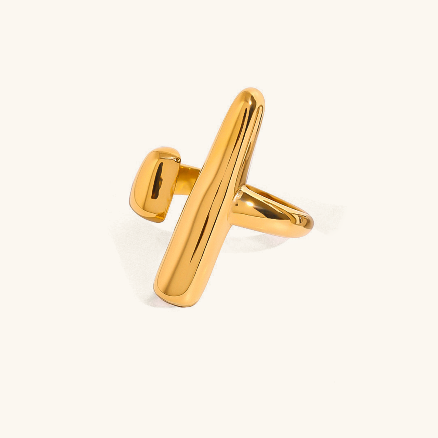 Seraphina Contemporary Gold Ring