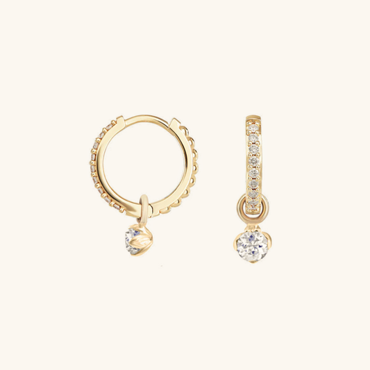 Blake Reversible Diamond Hoops