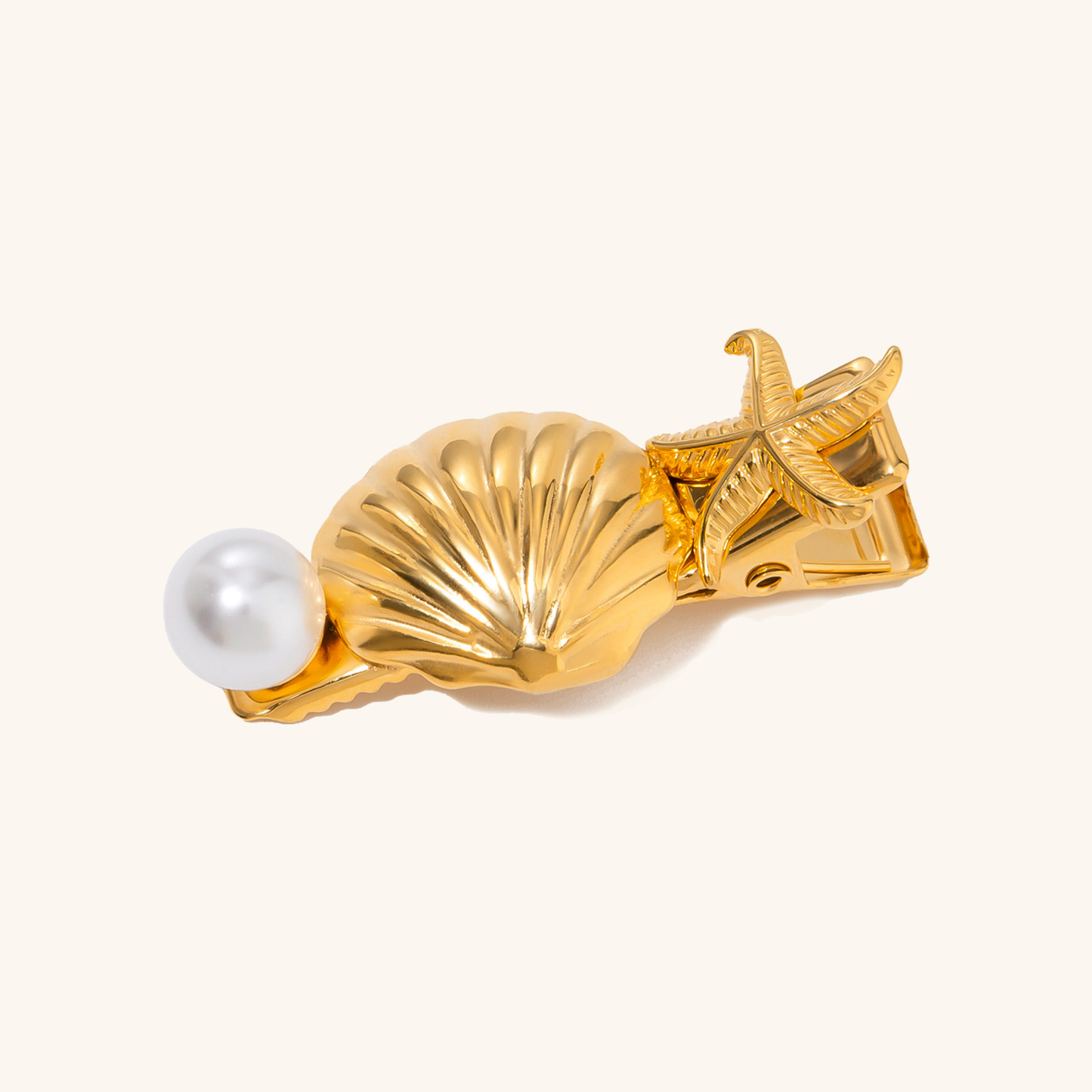 Tidal Treasures Gold Hair Clip