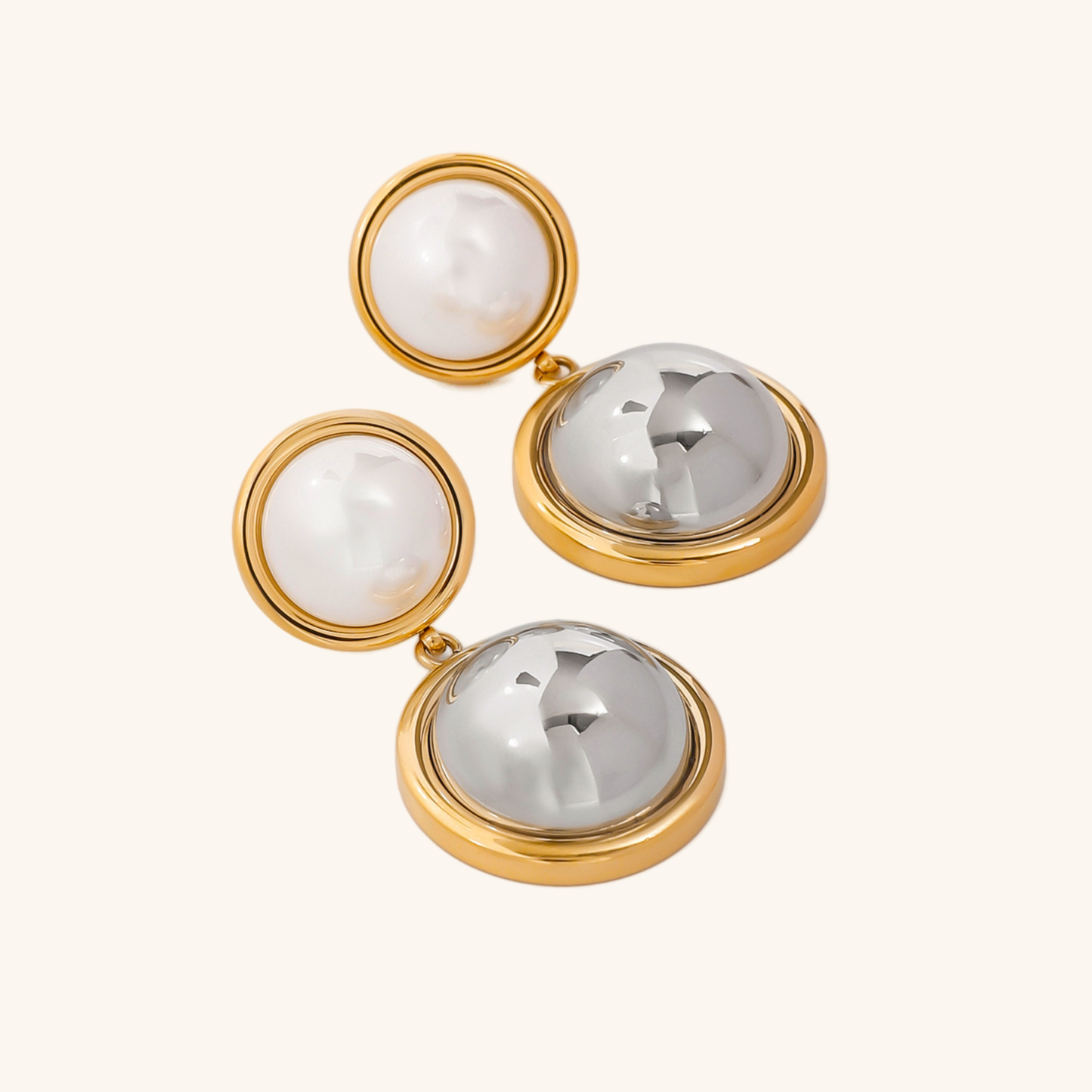 Avery Pearl Dome Earrings