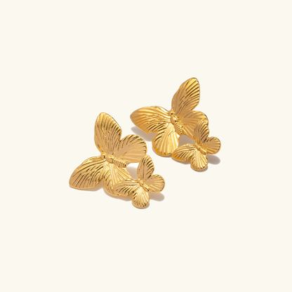 Butterfly Gold Earrings