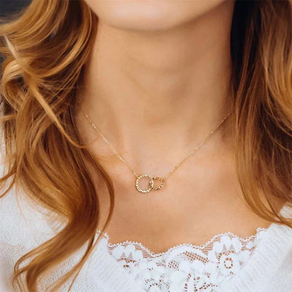 Isabelle Gold Hoop Necklace