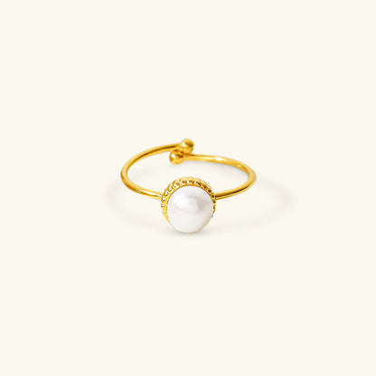 Solis Gold Pearl Ring