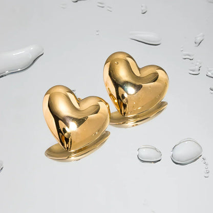 Aubree Gold Heart Earrings