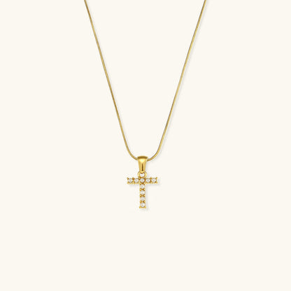 Augustine Initial Letter Pearl Necklace