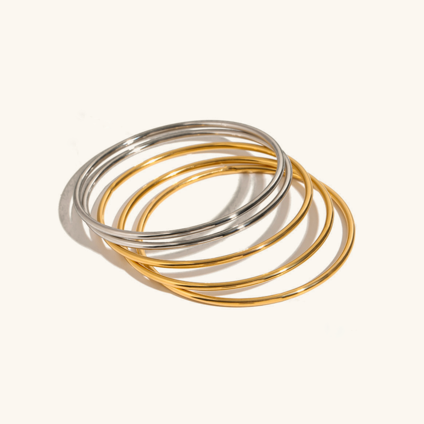 Shannon Gold Bangle Set