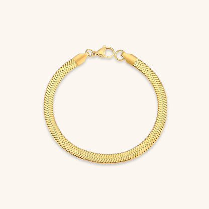 Vida Gold Herringbone Bracelet