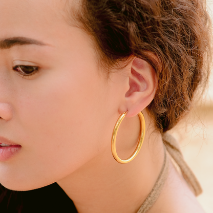 Wide Hoop Earrings